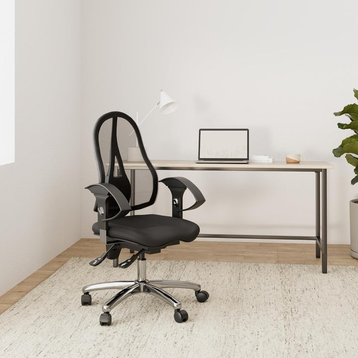 Topstar ST19UG22 Sitness 15, ergonomischer Bürostuhl, Schreibtischstuhl, inkl. höhenverstellbare Arm