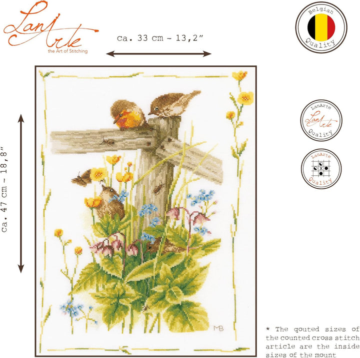 Lanarte PN-0180560 Kreuzstich Set, Baumwolle, Mehrfarbig, 33x47cm 33x47cm Mehrfarbig, 33x47cm Mehrfa