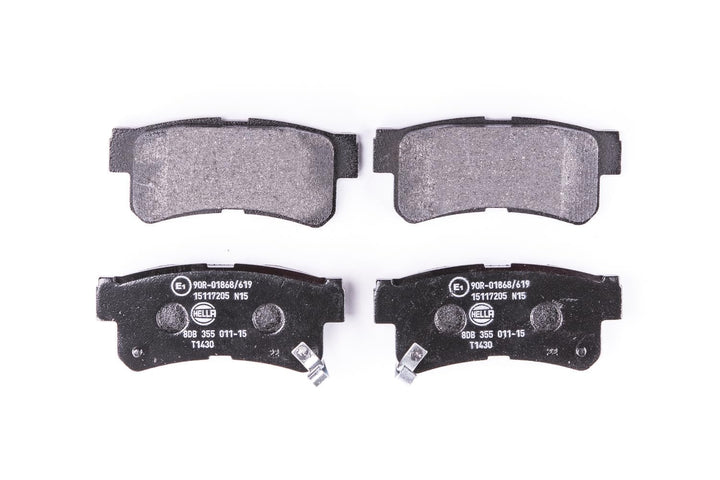 HELLA PAGID 8DB 355 011-151 Bremsbelagsatz - T1430 - Dicke/Stärke: 15.2mm - Bremssystem: Akebono - m