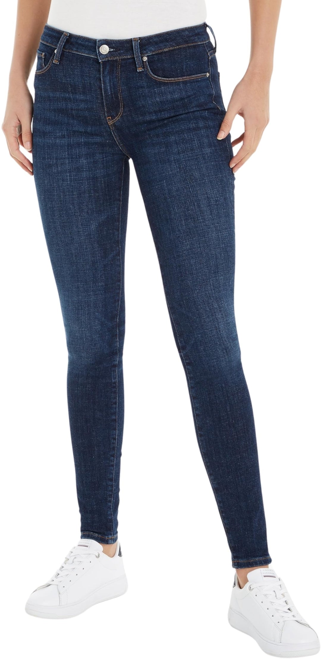 Tommy Hilfiger Damen Jeans Flex Como Skinny Fit 25W / 32L Denim (Pam), 25W / 32L Denim (Pam)