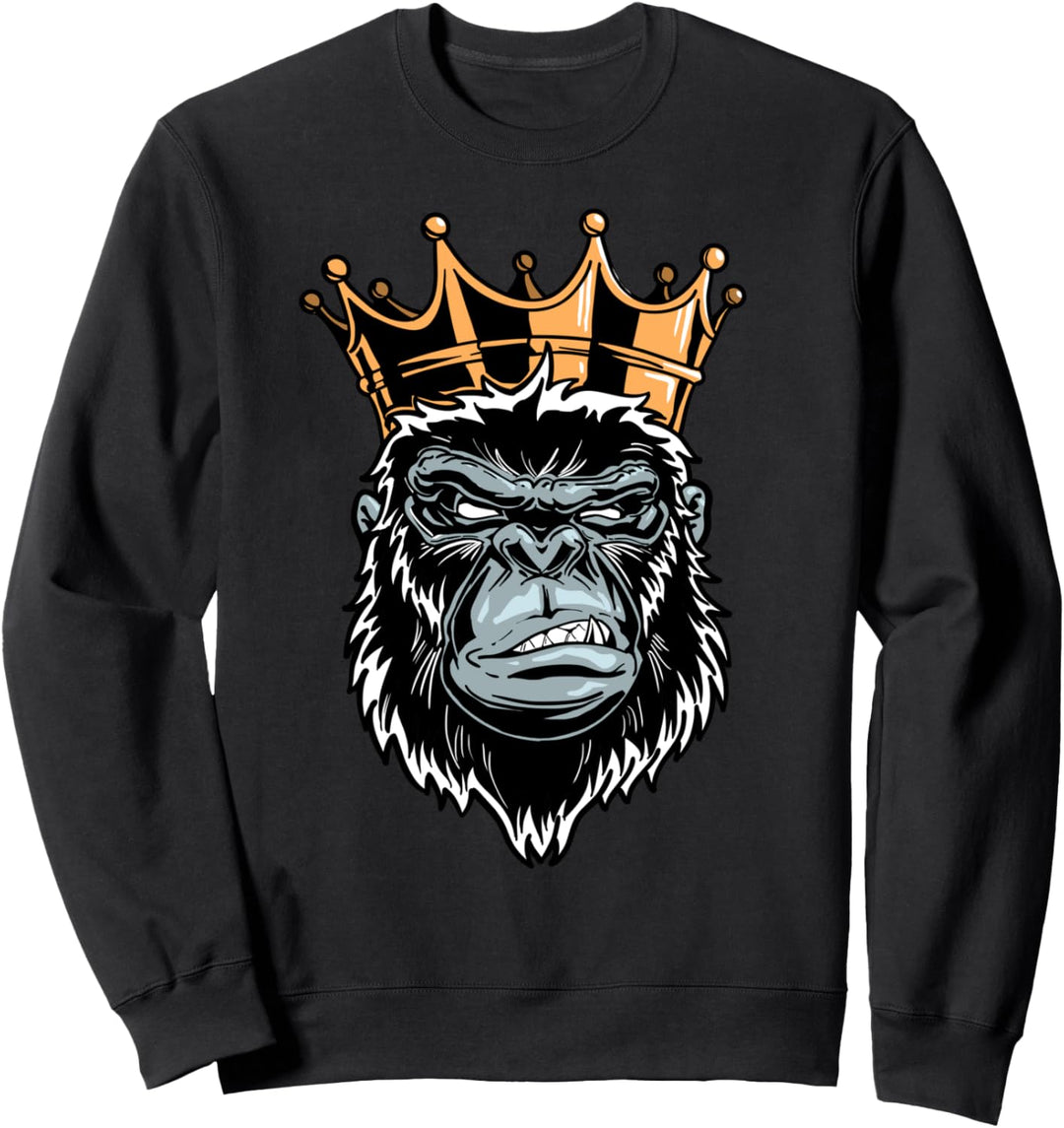 Gorilla König Ehrfürchtig Gorilla Alpha Phi Kids Wildlife Sweatshirt
