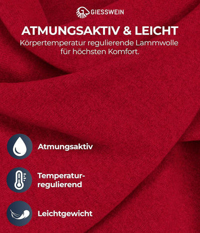 GIESSWEIN Merino Lambswool Cape - Eleganter Feinstrick Überwurf aus Lammwolle, Merinowolle Cape für