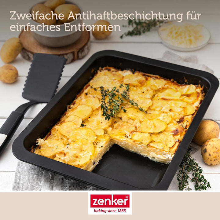 Zenker Ofenbackform (40 x 6 x 29 cm) SPECIAL COOKING, rechteckige Ofenform mit Antihaftbebeschichtun