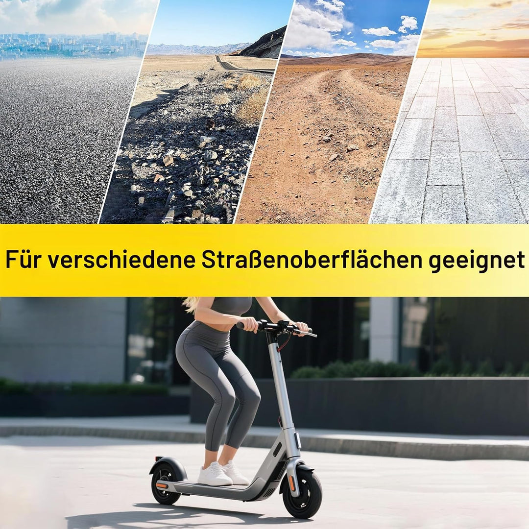 10 x 3 Zoll E Scooter Solid Reifen，255 x 80 (80/65-6) Vollgummireifen für Mantis 10/Dualtron Zero 10