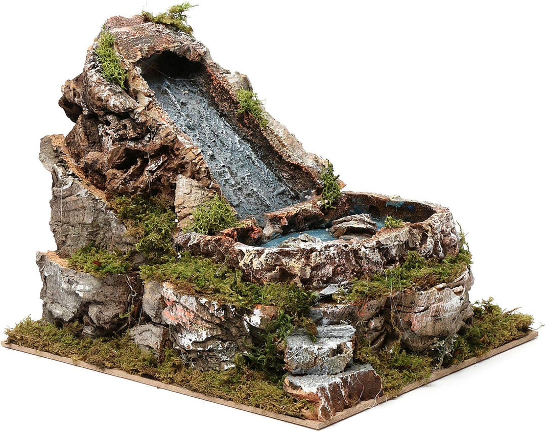 Holyart Wasserfall und Kleiner See, für 9-10 cm Krippe, 20x20x25 cm