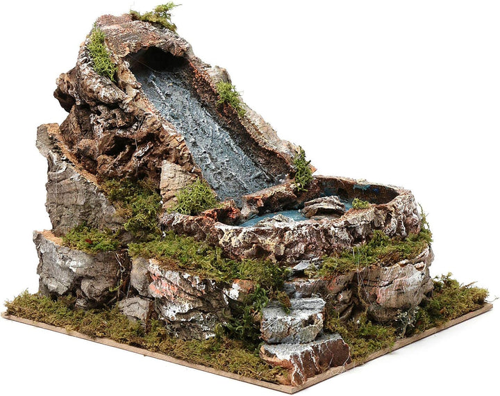 Holyart Wasserfall und Kleiner See, für 9-10 cm Krippe, 20x20x25 cm