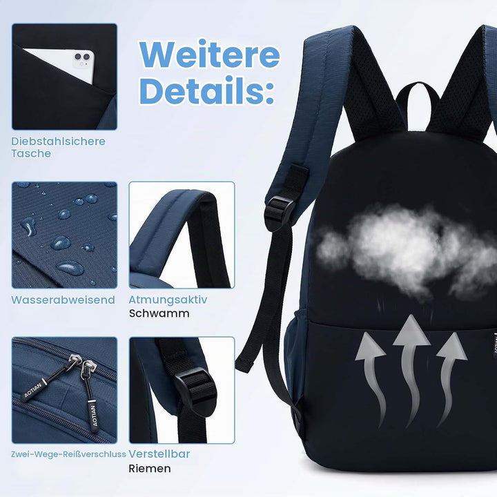 40x30x15cm British Airways Wizzair Reiserucksack Handgepäck Flugzeug Klein Reiserucksack 20L Rucksac