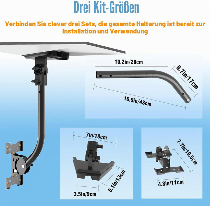 Starlink Gen 3 Halterung – verstellbares 180°-Grad-Installationsset mit wasserdichtem Design, geeign