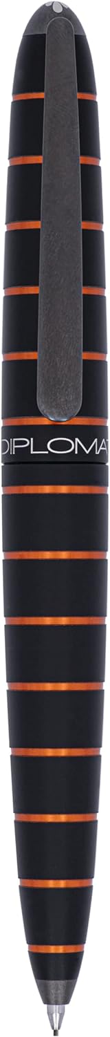 DIPLOMAT ELOX Drehbleistift Druckbleistift/Handgefertigt/mit Geschenkbox/Farbe: Schwarz Orange, 1 St