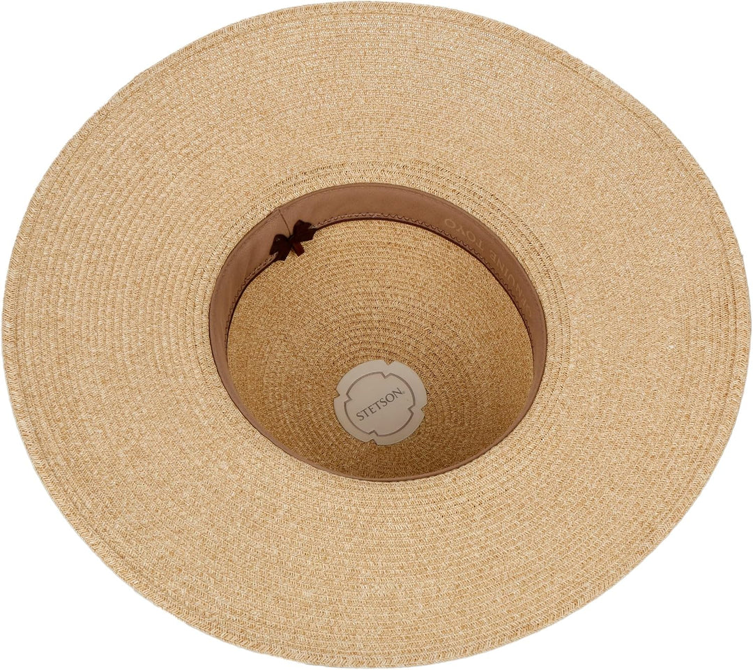 Stetson Livetta Toyo Schlapphut Damen - Aus Toyo-Stroh (100%) - Mit Schweissband - Extrabreite Kremp