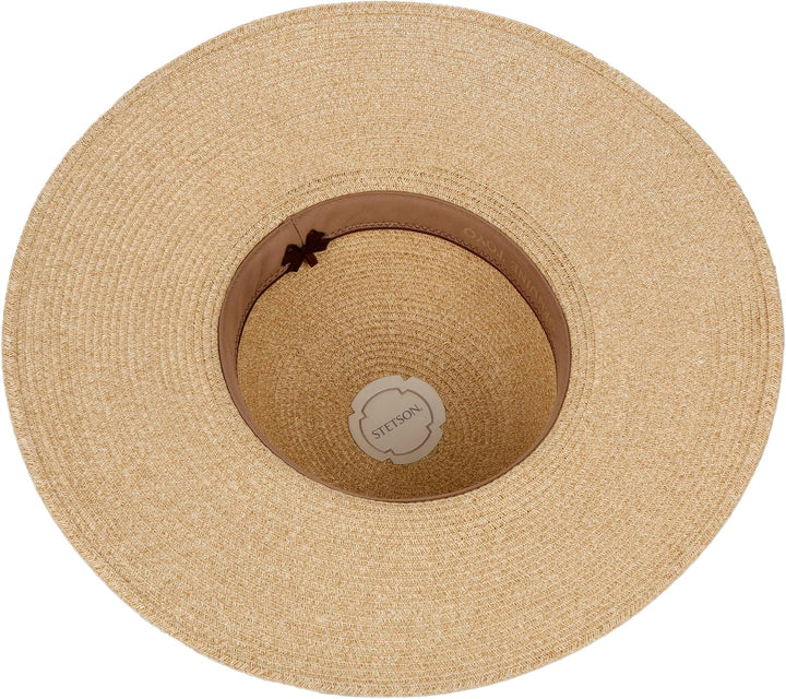 Stetson Livetta Toyo Schlapphut Damen - Aus Toyo-Stroh (100%) - Mit Schweissband - Extrabreite Kremp
