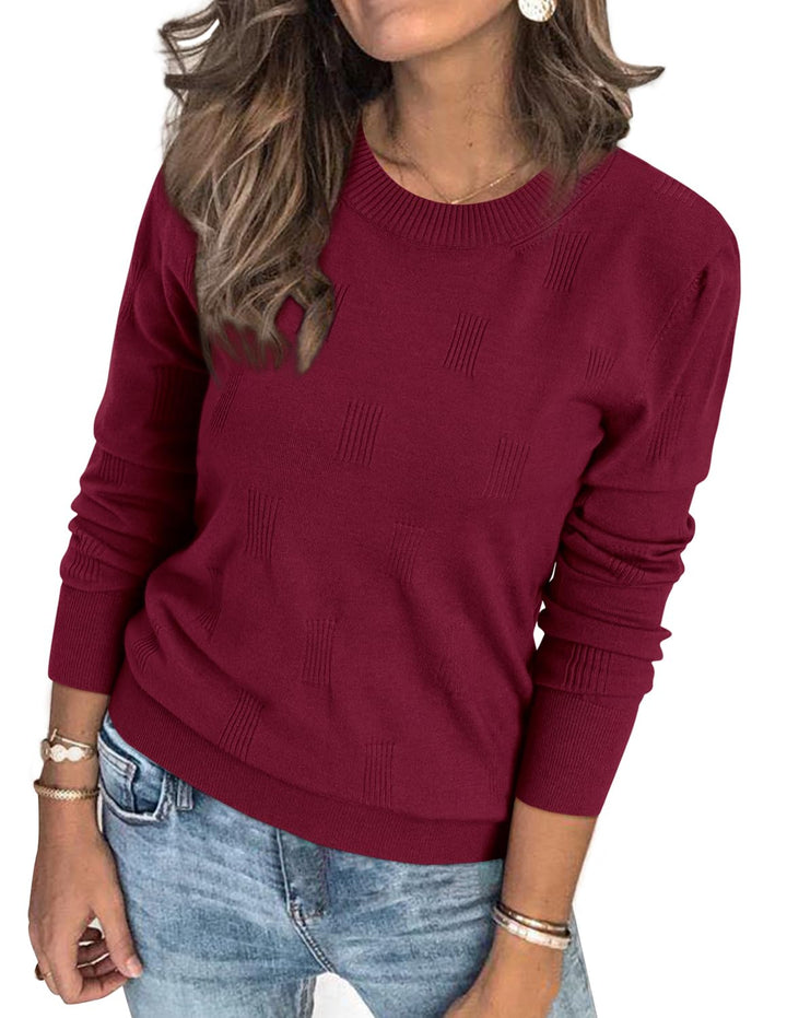 Arach&Cloz Pullover Damen Kurzarm/Langarm Elegant Herbst Winter Strickpullover Rundhals Pulli Sweats