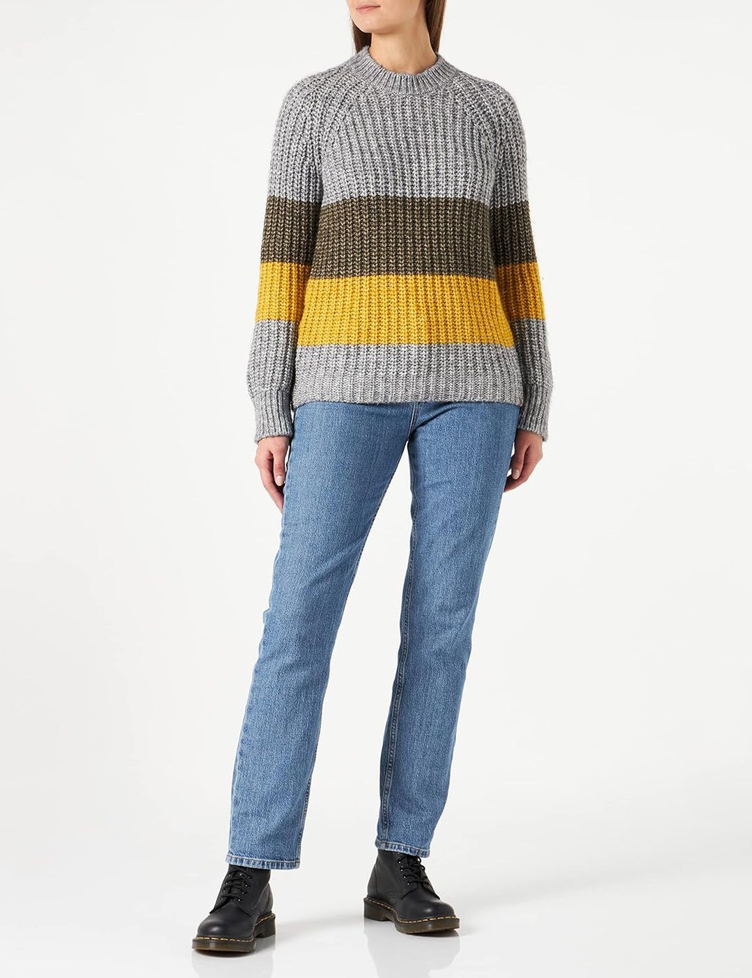 camel active Damen Pullover M Light Grey, M Light Grey