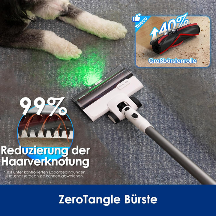 Tineco Pure ONE Station 5 Plus Kabellose Staubsauger mit 2,5L Absaugstation, Ladestation, Komplette