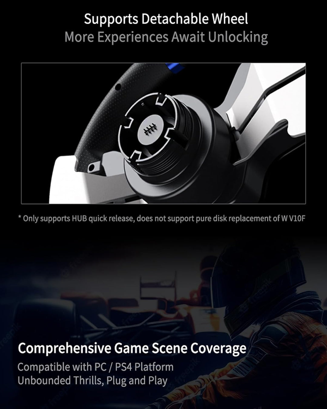 PXN V99 PC Racing Wheel mit Pedalen und Shifter, 3NM Force Feedback Lenkrad für Xbox One, Xbox Serie