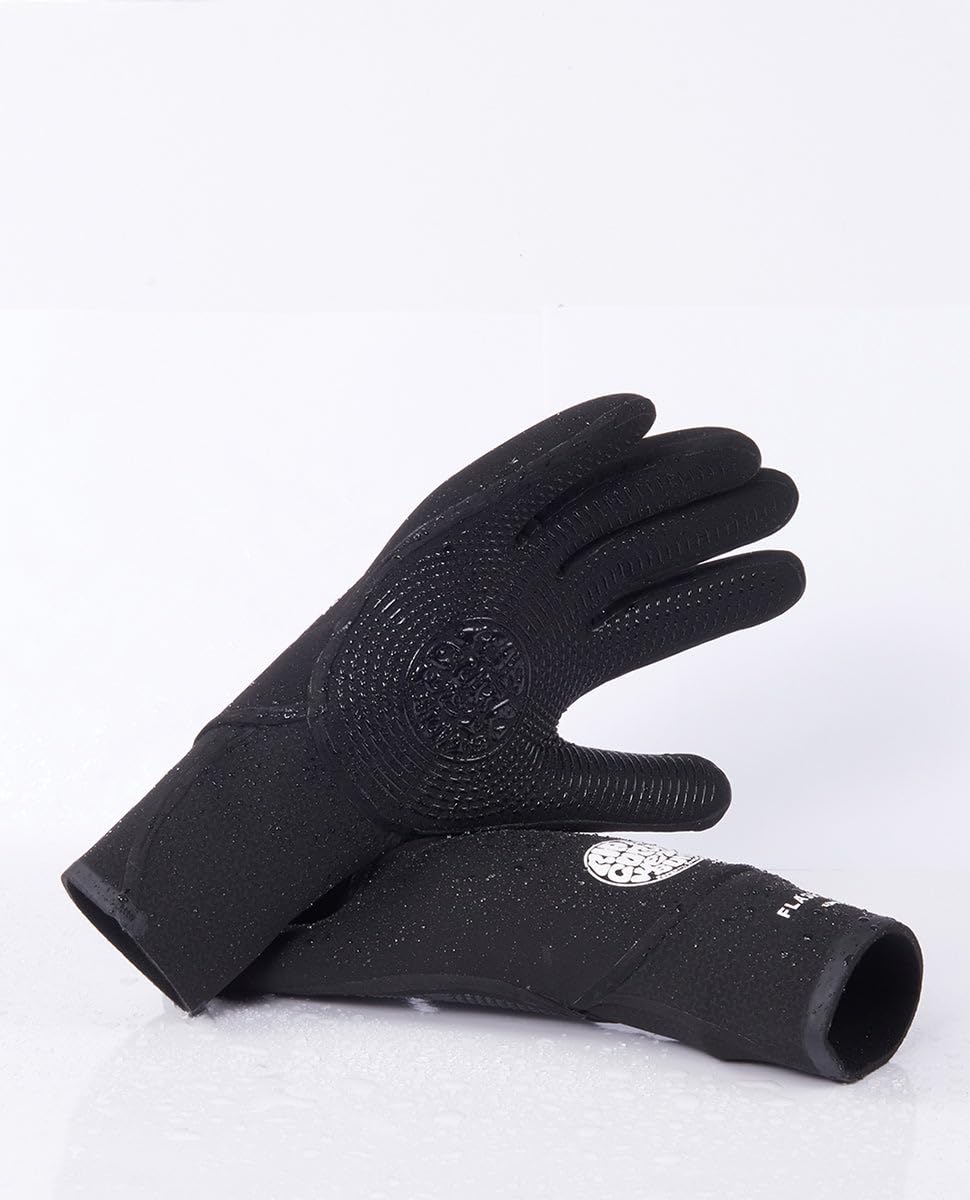 Rip Curl 2023 Flashbomb 3/2mm 5 Finger Glove WGL1CF -Black Glove Size - L
