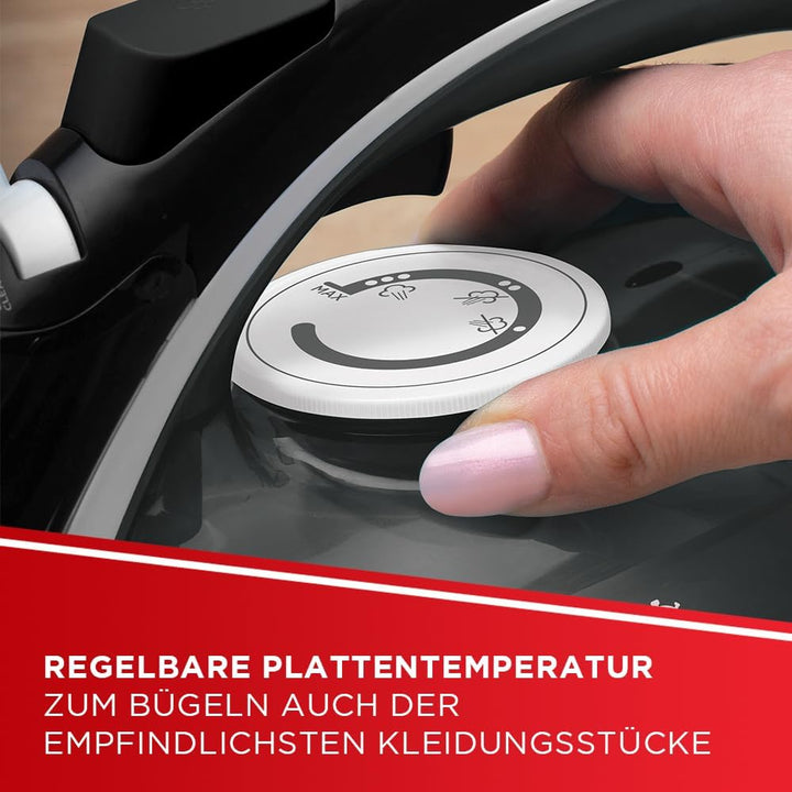 Polti Vaporella Quick Q080, Dampfbügeleisen mit Keramikbeschichteter Bügelsohle, Max. Leistung 2600
