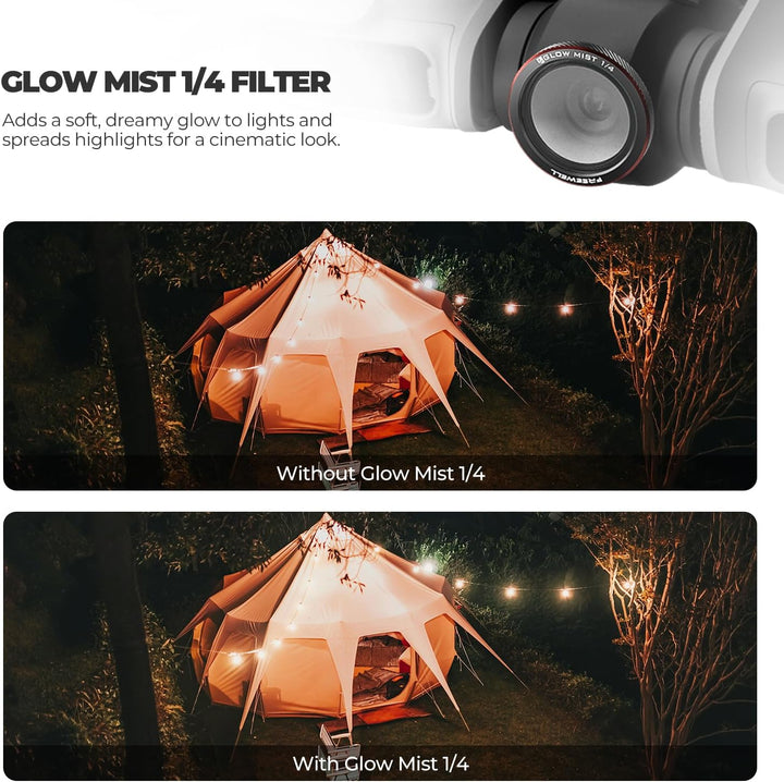 Freewell Magnetfilter für DJI Neo 2, inkl. ND8, ND16, ND32, ND/PL, CPL, UV, Black Glow Mist Filter f