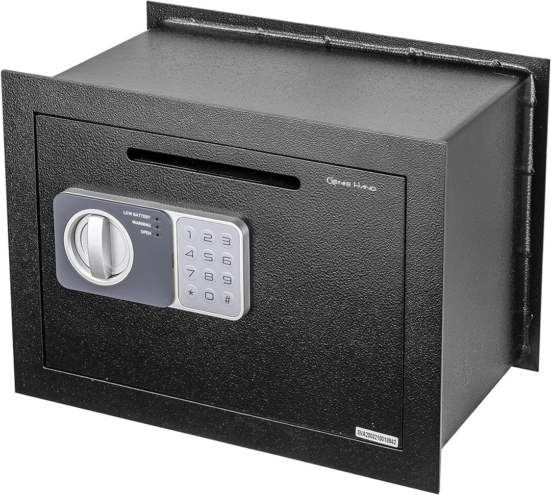 Genie Hand – Elektronischer Wandtresor Mit Einwurfschlitz – B-Klasse-Schloss– Anti-Bounce-Technologi
