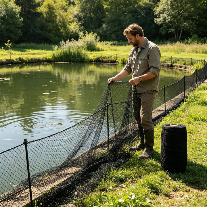Teichnetz Robustes Verstellbares Schutz-Abdecknetz | Fischnetz Für Den Teich Für Vogelschutz Im Auss