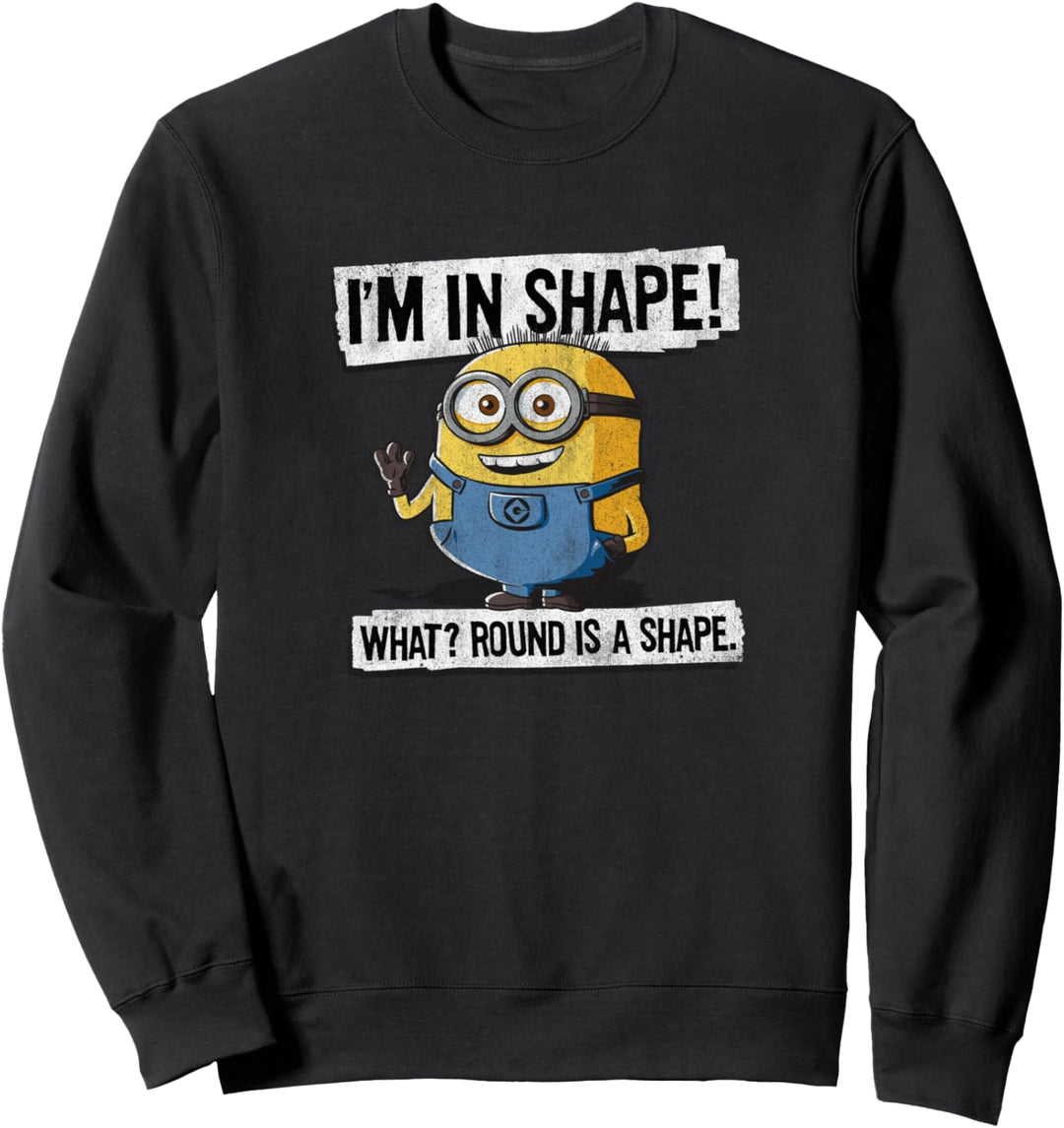 Despicable Me Minions Jerry In Shape Round Is A Shape Sweatshirt