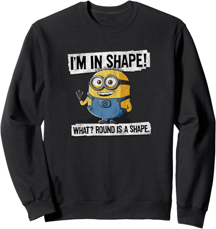 Despicable Me Minions Jerry In Shape Round Is A Shape Sweatshirt