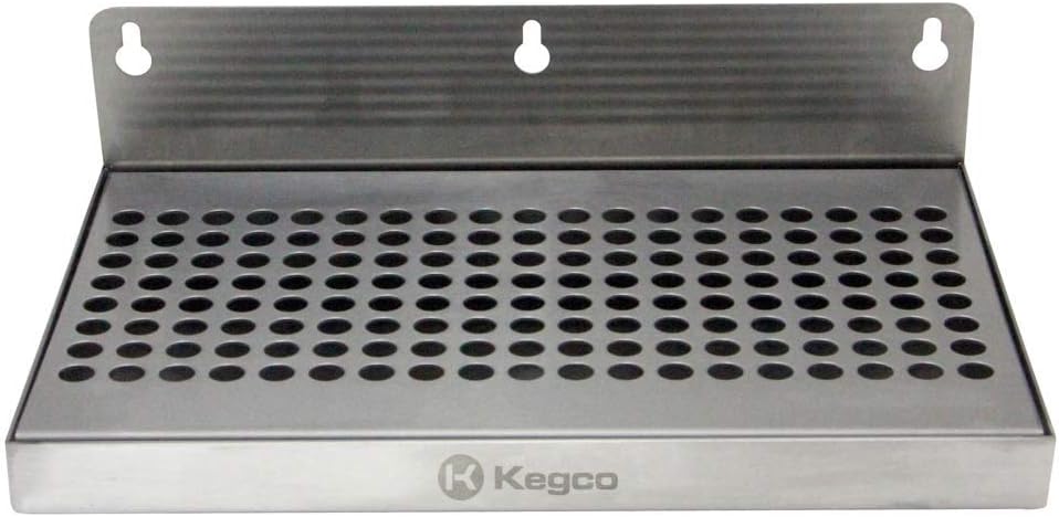 Kegco SEDP-106 Abtropfschale, Edelstahl 25,4 cm, 25,4 cm