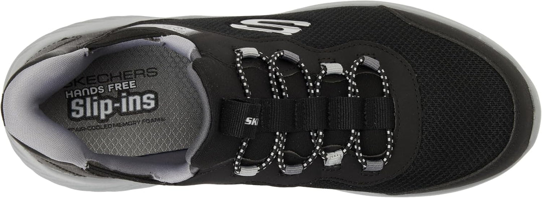 Skechers Jungen Glide-step Sport Wave Blitz Sneaker 27 EU Black Synthetic Textile Charcoal Trim, 27
