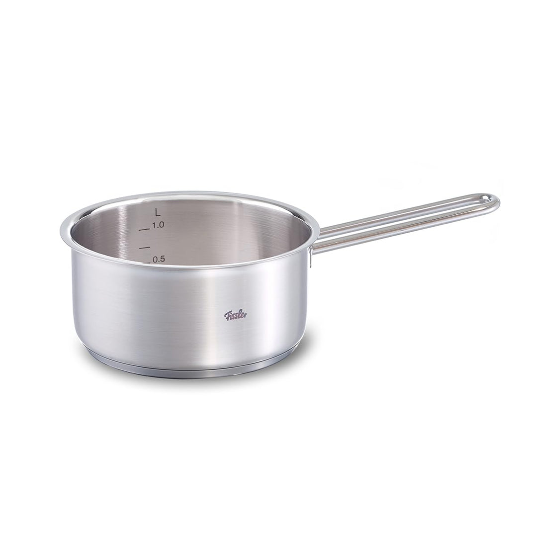 Fissler Viseo / Edelstahl-Stielkasserolle (Ø 16 cm, 1,4 Liter) - deckellos, inkl. Innenskalierung -