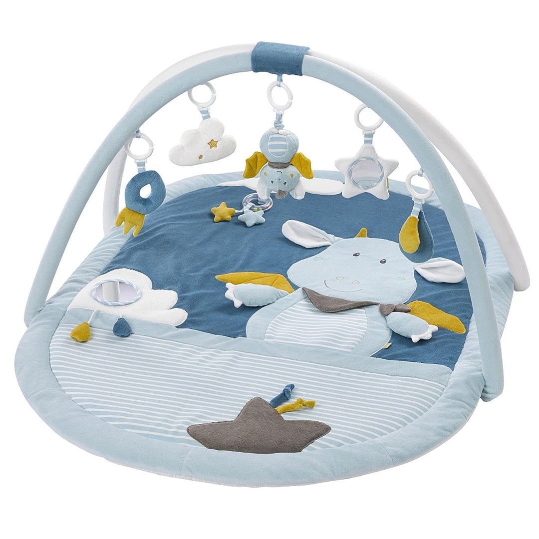 Fehn 065091 3-D-Activity-Decke Little Castle – Spielbogen mit 5 abnehmbaren Spielzeugen – Spiel & Sp