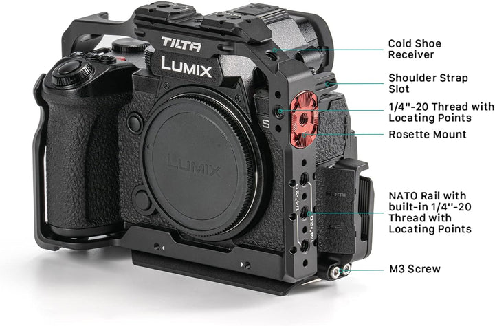 Tilta Full Camera Cage Basic Kit Kompatibel mit S5 II/S5 IIX/G9 II, Aluminiumlegierung Kamera-Videok