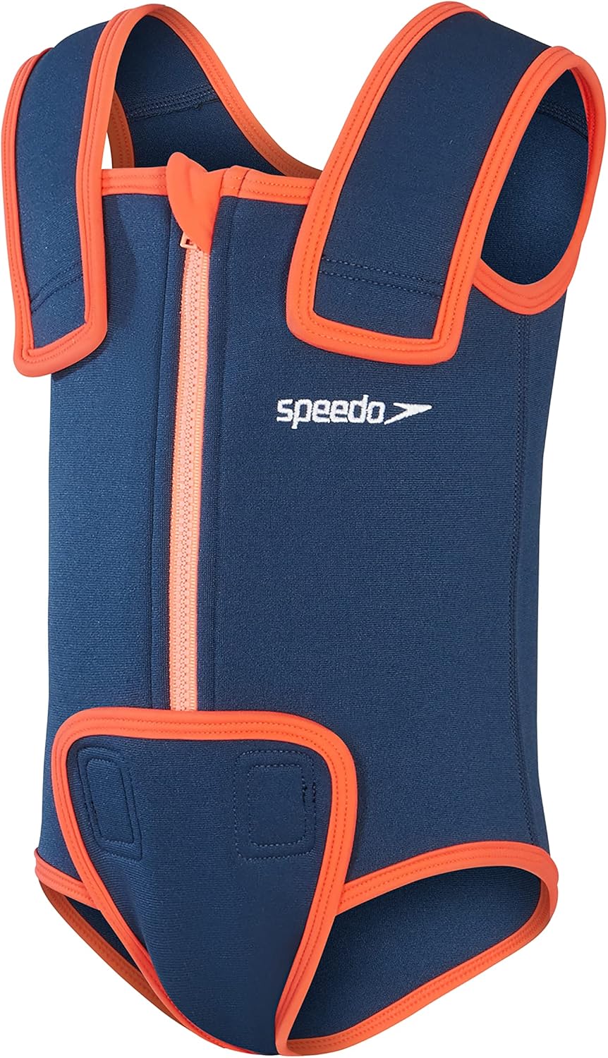 Speedo Unisex Kinder Unisex Learn To Swim Essential Baby Wrap Badeanzug 18 Monate Harmony Blau/Coral