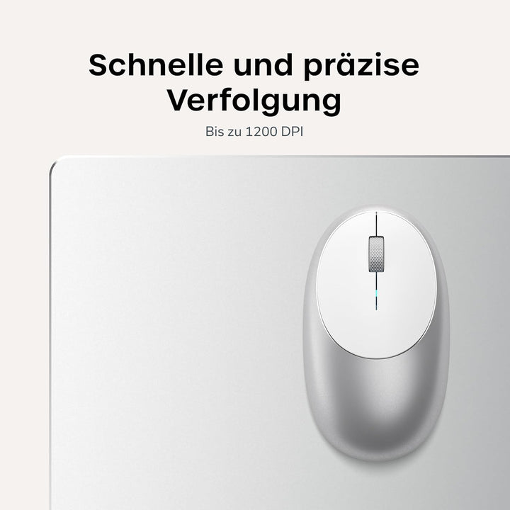 SATECHI M1 Kabellose Bluetooth Computermaus, USB-C wiederaufladbarer Akku, kompakt und tragbar für M