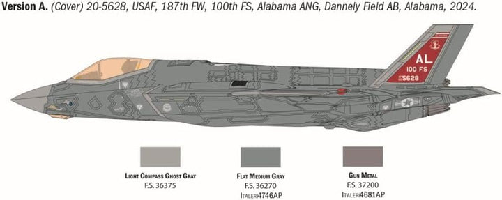 Italeri 2836 1:48 F-35A Lightning II (Beast Mode) - Modellbau, Bausatz, Standmodellbau, Basteln, Hob