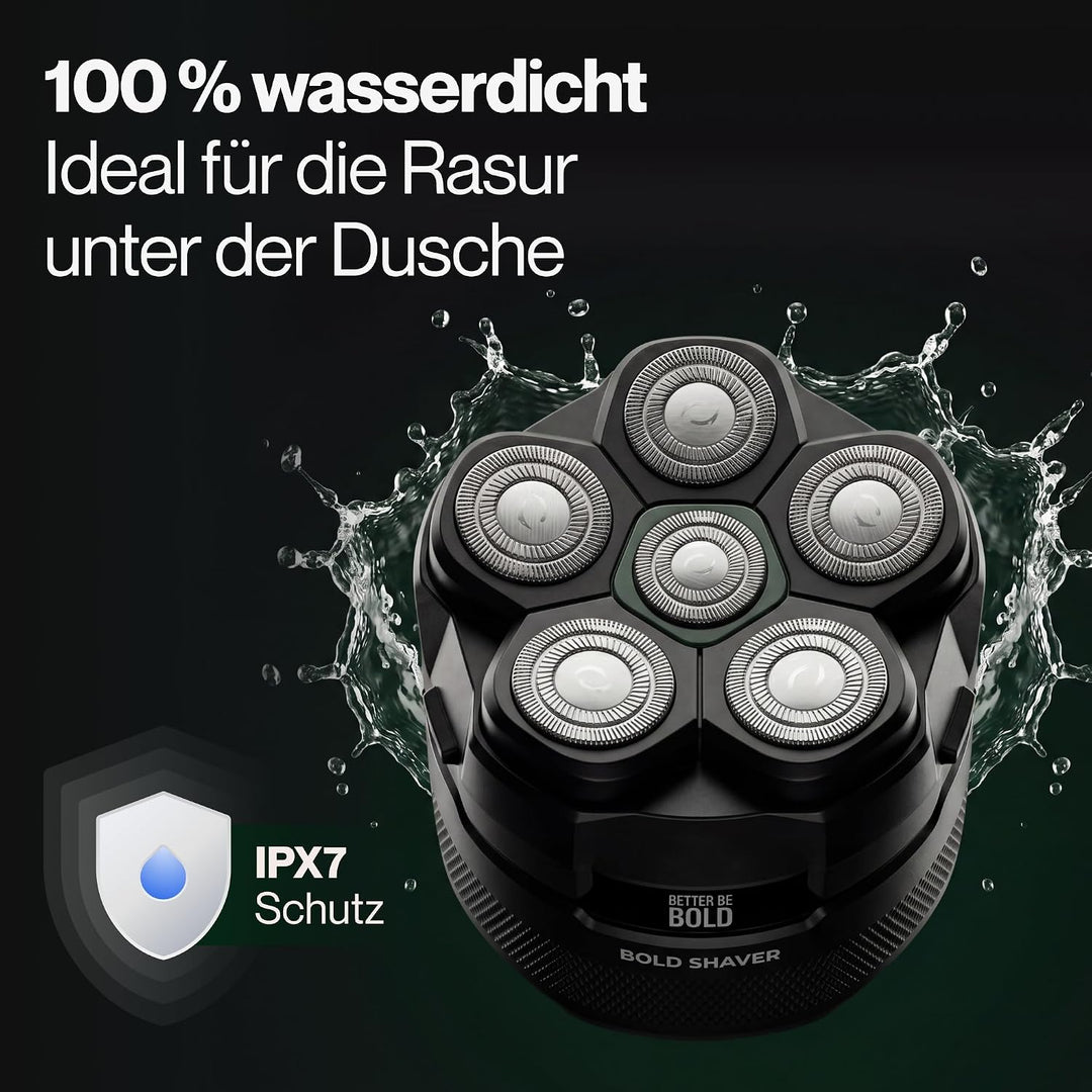 BETTER BE BOLD – Glatzenrasierer & Glatzencreme Anti-Shine 50ml SET – Mattierende Pflege für Glatze