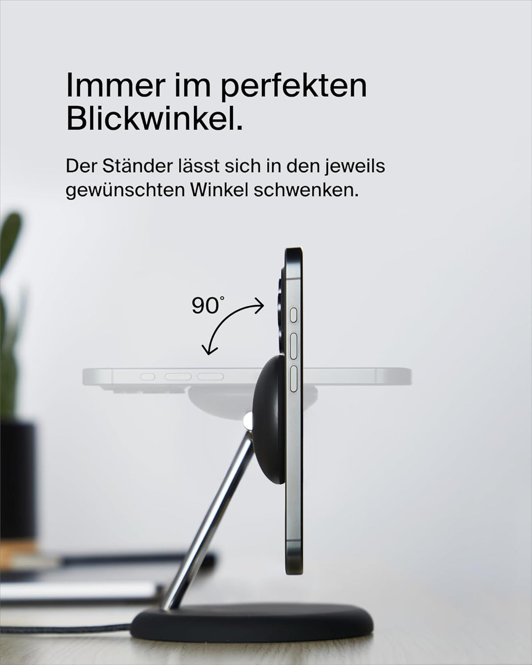 Belkin BoostCharge Pro Kabellose 3-in-1-Ladestation mit Qi2, 15W, MagSafe Kompatibel, Ladegerät Indu