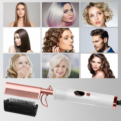 Elektrische Haarbürste, UKLISS Hot Brush Haarglätter für Afro Haare, Glätteisen Glättungsbürste für