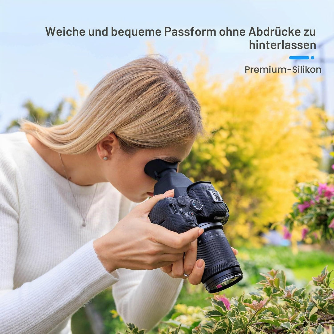 JJC Kamera LCD Sucher, 3X Vergrösserung Kamera Bildschirm Sucher mit Arca-Type Quick Release Platte,