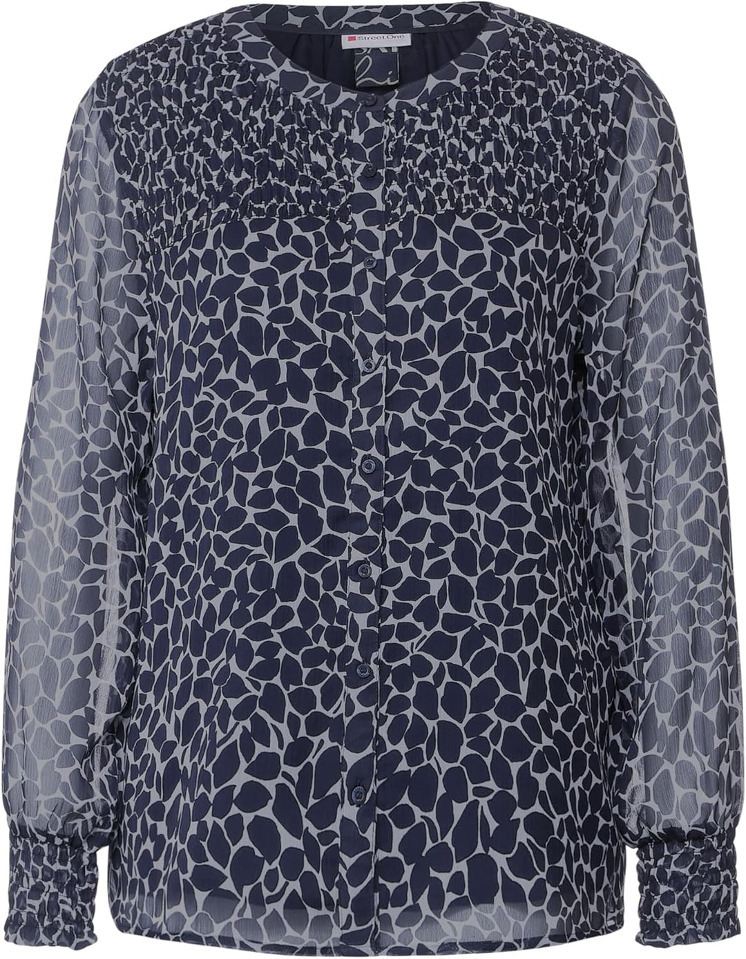 Street One Damen Chiffonbluse 38 Deep Blue, 38 Deep Blue