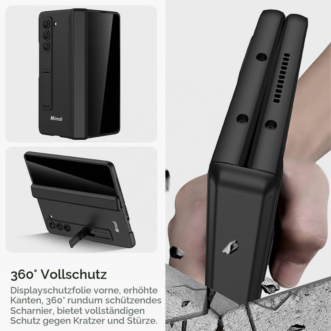 Miimall Kompatibel mit Samsung Galaxy Z Fold 6 Hülle mit Displayschutz Anti-Peeping+Magnetischer Sch