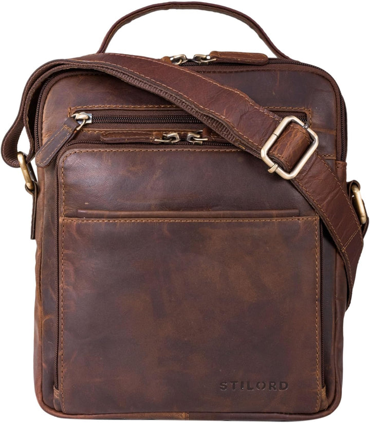 STILORD 'Ivan' Modische Männerhandtasche aus Premium Leder Messenger Bag Herren Tasche zum Umhängen