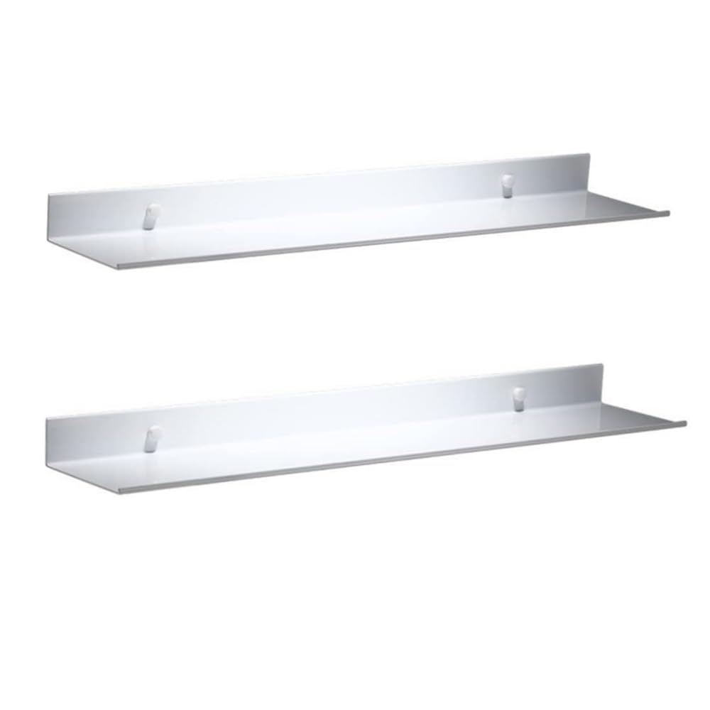 An der Wand montiert Schwimmend Metall Regale Leiste,Weiss Badezimmerregal Wandregale,Platzsparend R