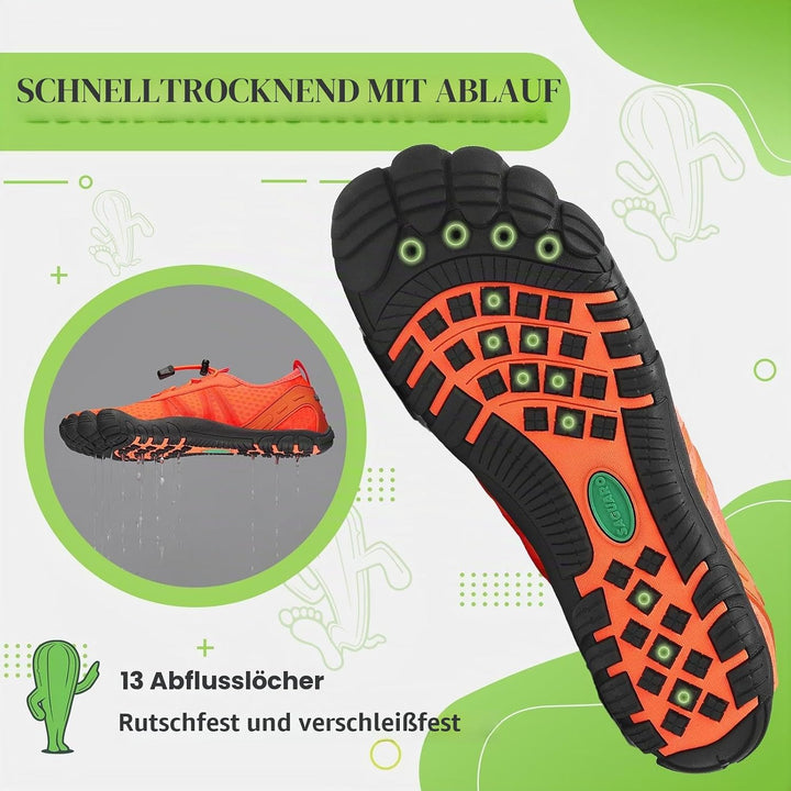 SAGUARO Unisex Barfuss Badeschuhe Wasserschuhe Schnell Trocknend Dicke Sohle rutschfest Atmungsaktiv
