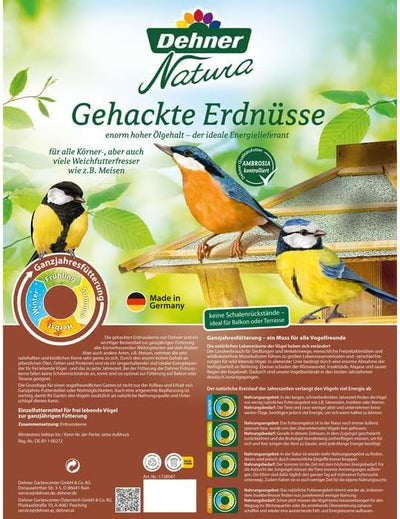 Dehner Natura Wildvogelfutter, gehackte Erdnüsse, 20 kg 20 kg (1er Pack) Single, 20 kg (1er Pack) Si