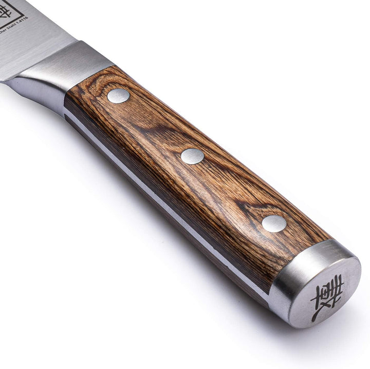 zayiko Hackmesser 19,00 cm Klinge I Scharfes Küchenmesser und Profi Kochmesser aus deutschem Stahl m