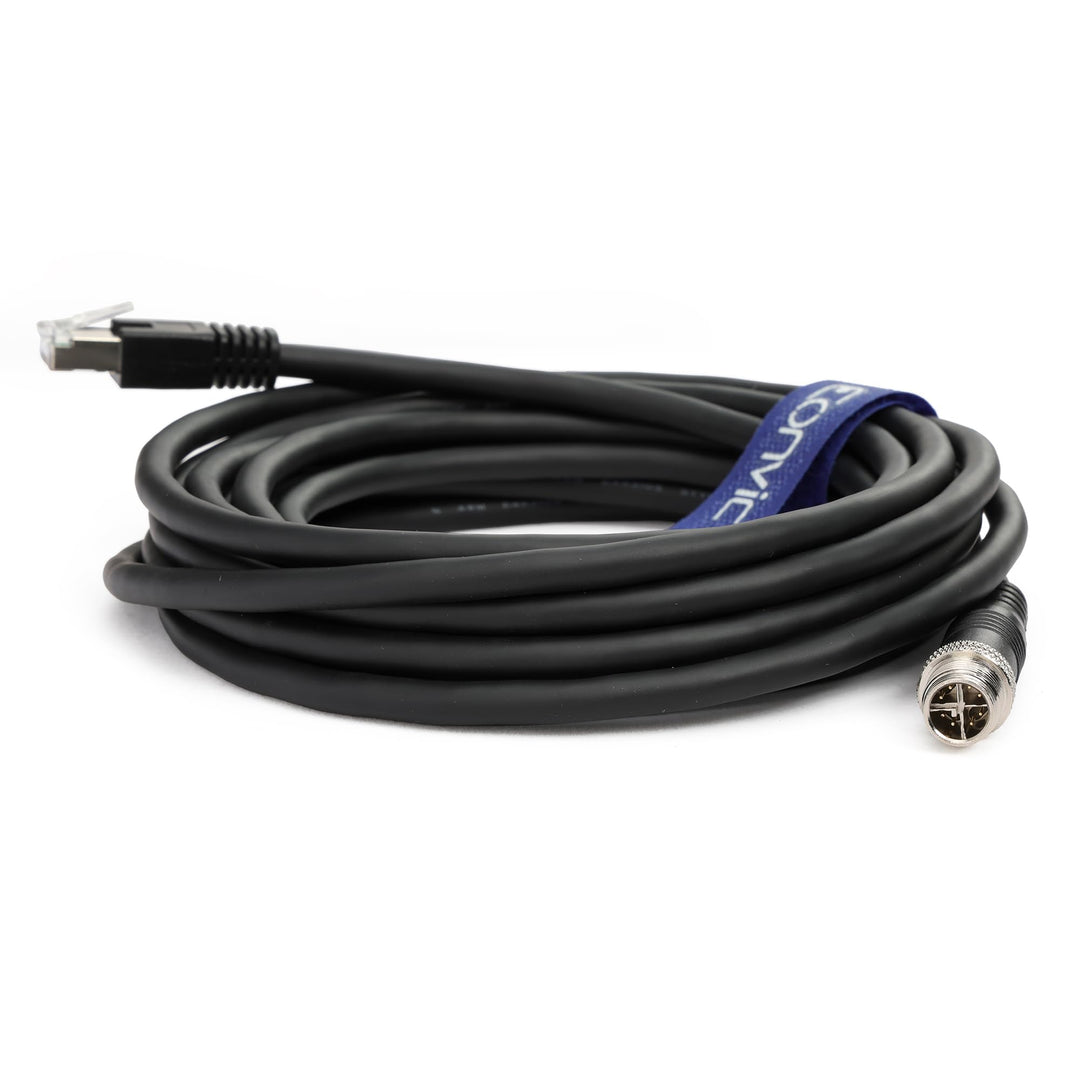 Eonvic M12 X-Code Ethernet TAIYO High-Flex Cognex Kamera Netzwerkkabel Black 5M, Black 5M