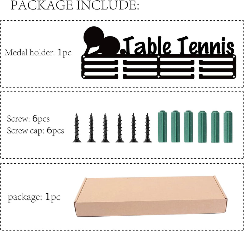 CREATCABIN Tischtennis Medaillen Aufhänger Halter Display Rack Medaillen Display Ständer Wandhalteru