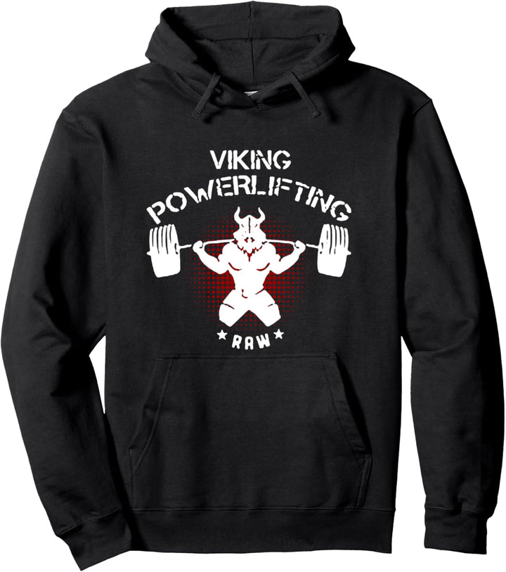 Viking Powerlifting Raw Fitness Gym Gewichtheben Pullover Hoodie