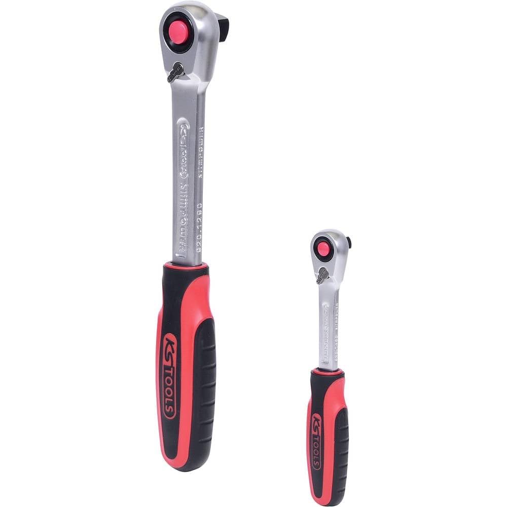 KS Tools 920.0002 SlimPOWER Umschaltknarren-Satz, 2-tlg.1/4" + 1/2"