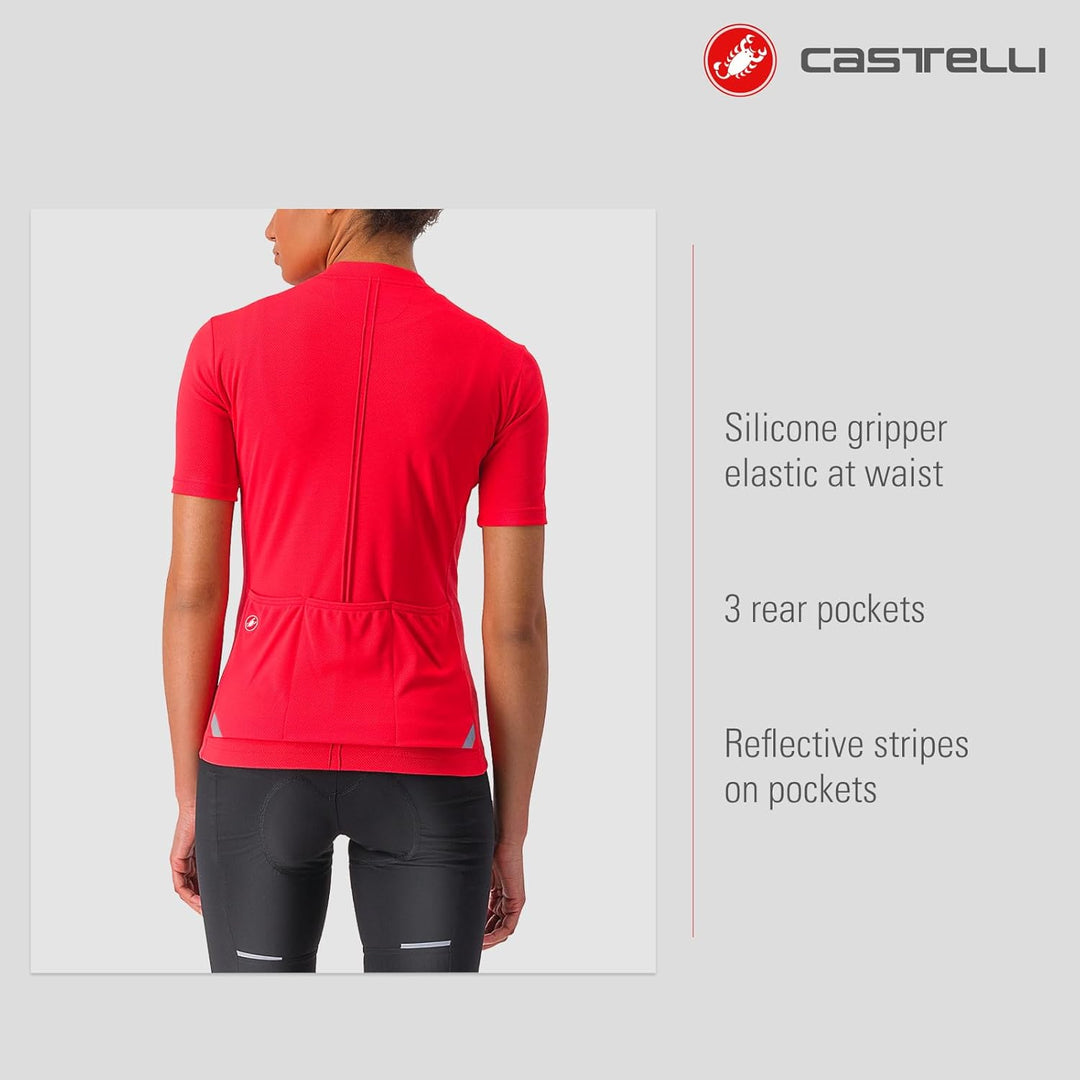 CASTELLI Damen T-Shirt XS Hibiskus, XS Hibiskus
